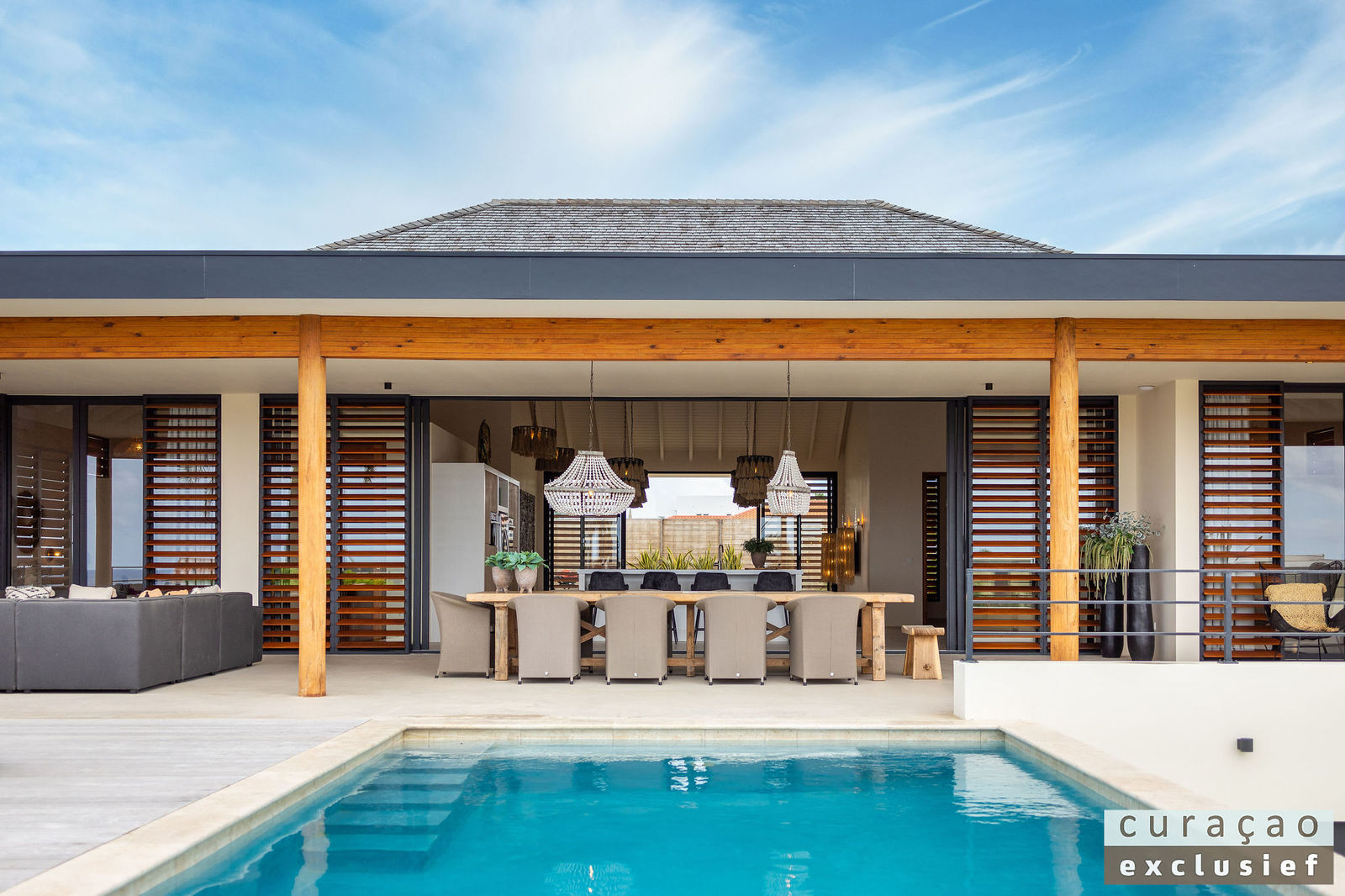 curacao exclusief jan thiel zwembad villa gold zeezicht
